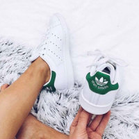 Adidas 阿迪达斯Stan Smith绿尾大童款