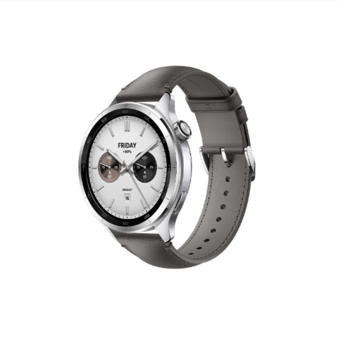 小米 Xiaomi Watch S4 eSIM版 智能手表 47mm 灰棕色 真皮表带