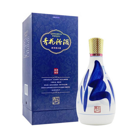汾酒 青花25 清香型白酒 42度 475mL 单瓶装
