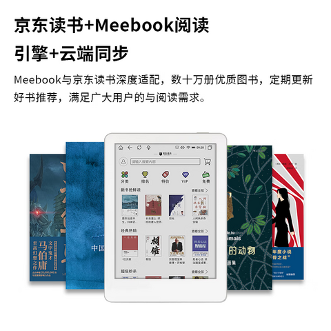 JDRead MEEBOOK M6C 6英寸彩屏电子书阅读器 彩色墨水屏电纸书电子纸 便携阅读看书  3+32G