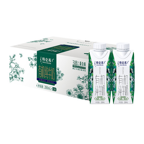 88VIP:蒙牛 特仑苏有机纯牛奶250ml*24盒 88VIP:蒙牛 特仑苏有机纯牛奶250ml*24盒