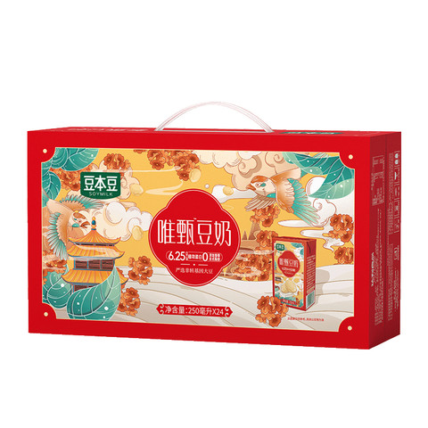豆本豆 唯甄原味豆奶 250ml*24盒