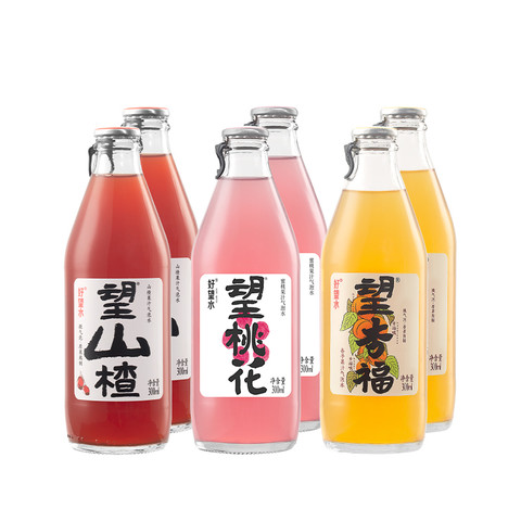 88VIP：好望水 水果汁气泡水综合口味礼盒300ml*6瓶