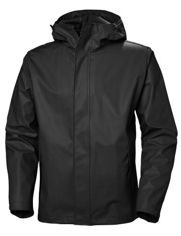哈雷汉森 HellyHansen Helly Hansen 男士苔藓连帽防水防风雨衣夹克 黑色 M 403.57元