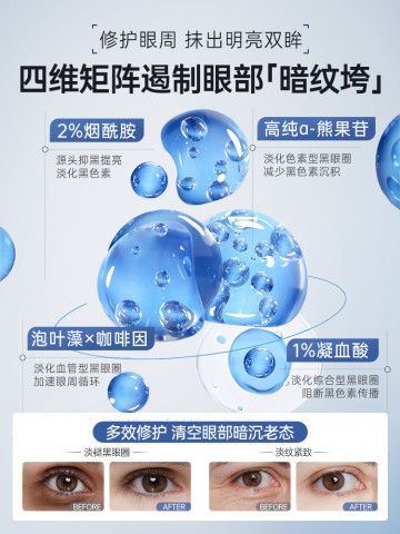 其它 other 进口眼霜淡化眼圈细纹眼袋黑抗皱男女提拉紧致去除神器官方旗舰店 103.1元