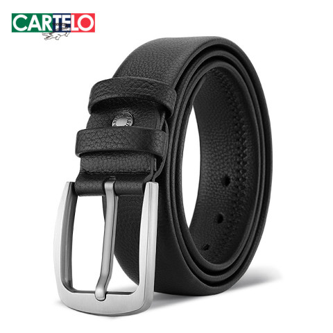 CARTELO 卡帝乐鳄鱼 男士真皮皮带 C377C10071-K49 49元