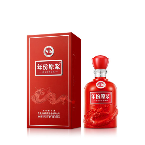 古井贡酒 年份原浆 古16 50%vol 浓香型白酒 500ml 单瓶装 360元