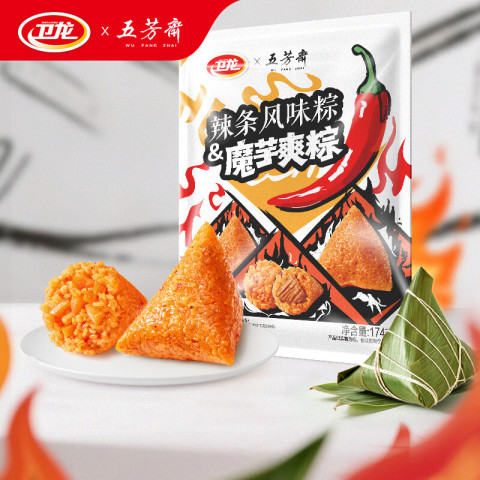 卫龙 五芳斋联名端午礼盒174g麻酱魔芋爽 12.9元