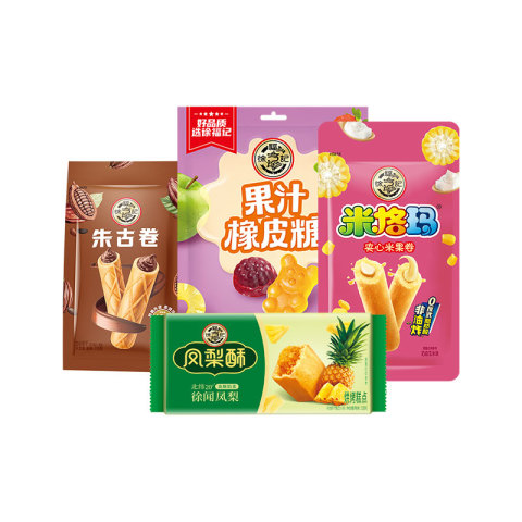 徐福记 沙琪玛酥心糖休闲零食任选4件 3.78元