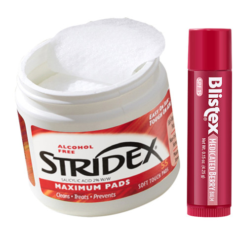 stridex 施颜适水杨酸棉片55片+润唇膏4.25g 31.3元（需用券）