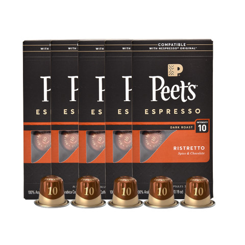Peet's COFFEE 皮爷咖啡 胶囊咖啡 精粹浓缩 265g 5盒 149.8元（需用券）