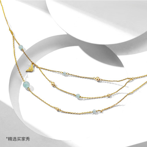EMPORIO ARMANI 糖果系列叠戴三层女士项链 EGS3225710 1290元