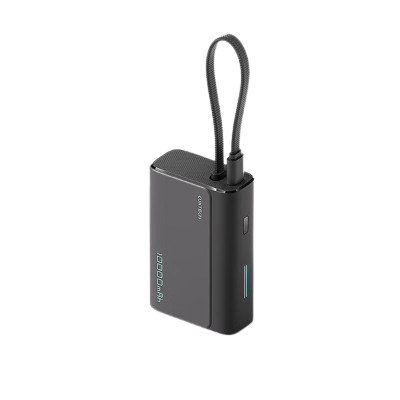 酷态科 LPB100 电能块自带线CP133L 钛黑 10000mAh 酷态科 LPB100 电能块自带线CP133L 钛黑 10000mAh