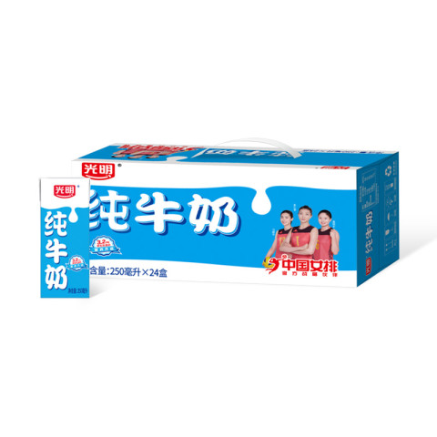 光明 纯牛奶250ml*24盒 52.15元（需用券）
