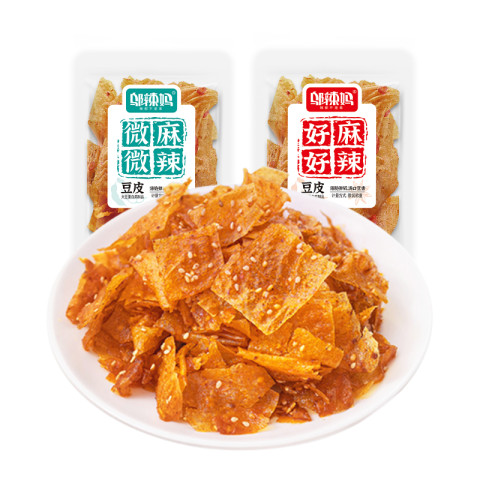 邬辣妈 散称麻辣豆皮  好麻好辣（10包) 180g 4.9元