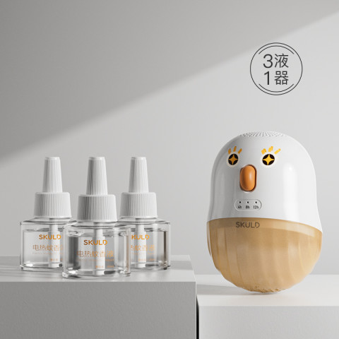 时蔻 SKULD 智能定时电蚊香液无味儿童家用插电式驱蚊器 34.9元（需用券）