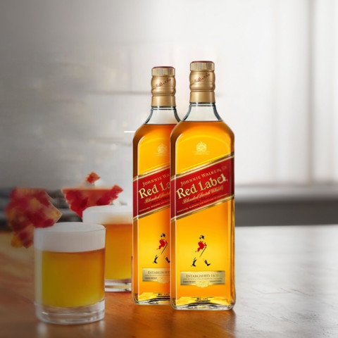 尊尼获加 JOHNNIE WALKER 苏格兰威士忌红牌红方375ml英国烈酒特调 38元（需用券）
