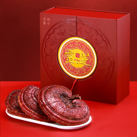 Lecmor 灵芝礼盒300g赤灵芝整朵滋补品礼长辈领导 124.93元