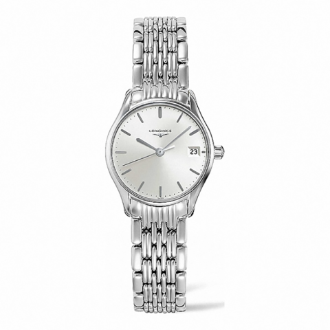 LONGINES 浪琴 律雅系列 中性腕表 L4.259.4.72.6 银盘石英25mm 5852元