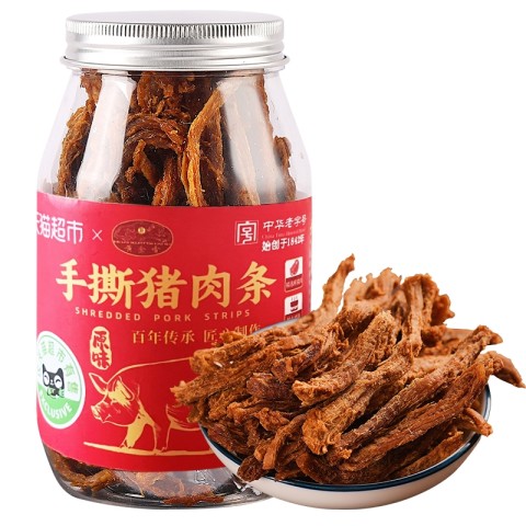 黄金香 高蛋白手撕猪肉条100g不加味精办公室休闲猪肉干零食 1件装 18.9元