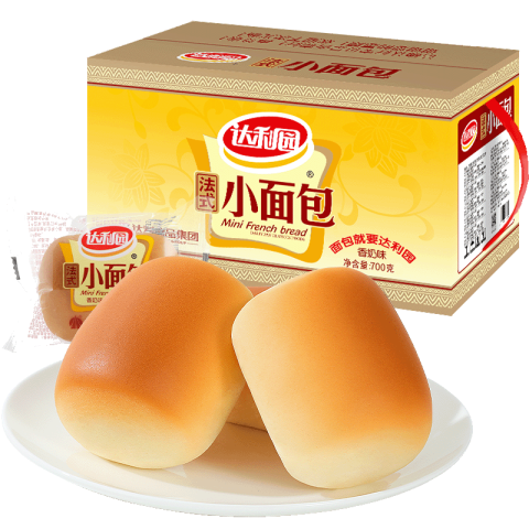 达利园 糕点法式小面包700g（丰年锦礼礼盒）休闲零食早餐年货点心 19.9元