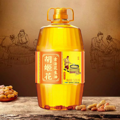 胡姬花 古法小榨花生油 3680ml 3.68L/桶