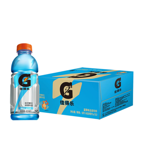 88VIP：pepsi 百事 佳得乐蓝莓味运动饮料400ml*15瓶