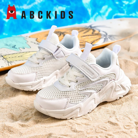 ABCKIDS 儿童网面透气小白鞋 59.9元