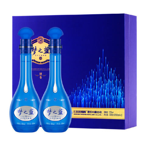洋河 梦之蓝M6-52度500ml*2瓶礼盒装浓香白酒 892.95元