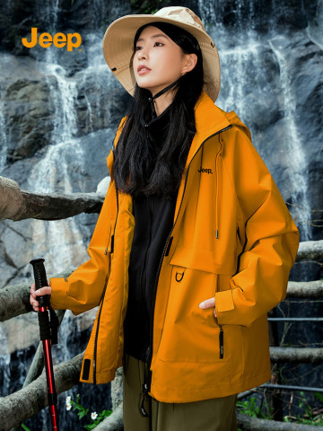 Jeep 官方冲锋外套女登山服2025春季户外三合一两件套夹克男SZ