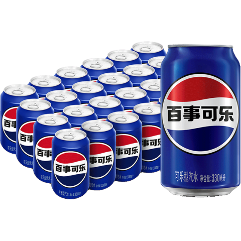 pepsi 百事 可乐 330ml*24罐 43.6元（需用券）