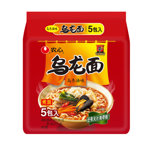 农心 辛拉面乌龙面乌冬面方便面整袋装泡面120克×5包 13.5元（需用券）