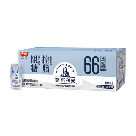 光明 莫斯利安原味限糖控脂酸奶 200g*24盒 56.75元（需用券）