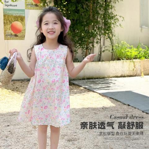 Disney baby 迪士尼25年夏纯棉婴幼连衣裙轻薄舒适女童裙子