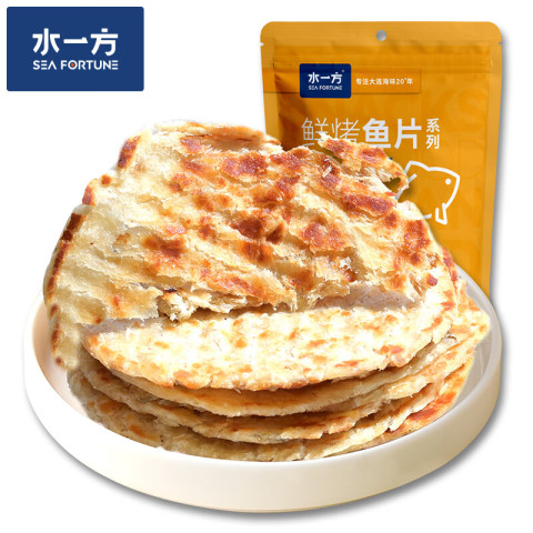 水一方 现烤烤鱼片 无蔗糖鳕鱼片60g 5.83元（需买6件，需用券）