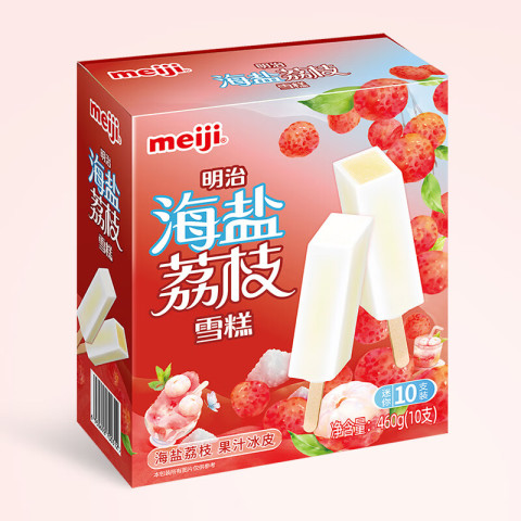 meiji 明治 海盐荔枝雪糕 460g 13.19元