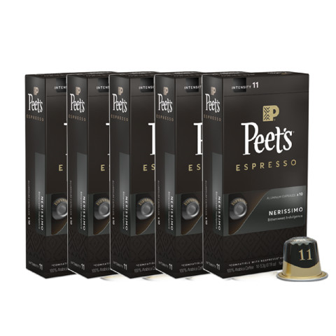 88VIP：Peet's COFFEE 皮爷咖啡 浓黑布蕾 265g 5盒 137.32元（需用券）