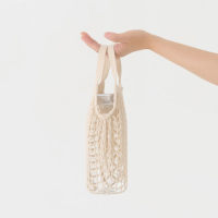 MUJI 無印良品 无印良品 MUJI 棉制 附肩带网兜包 网状